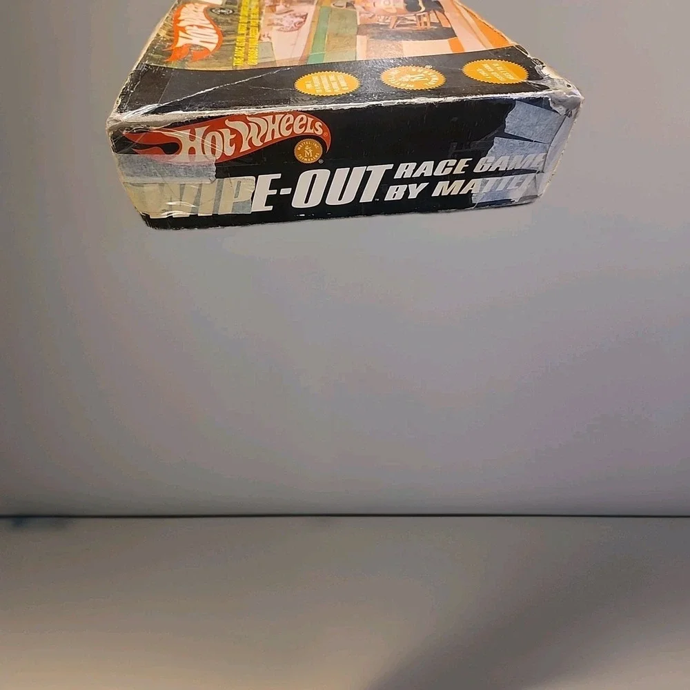 VTG 1968 Mattel Hot Wheels-Wipe Out Race‎ Game  Box Damage Rare MCM Retro